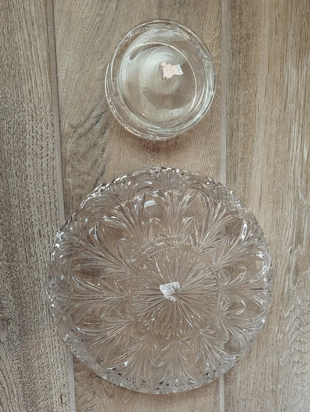 EUC Crystal Serving Set